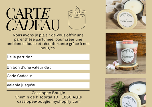 Cartes cadeaux
