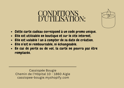 Cartes cadeaux